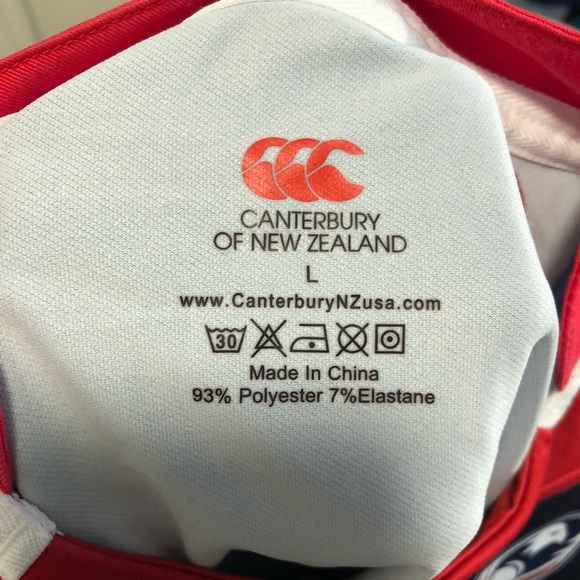 Canterbury of New Zealand sports jersey NWT top shirt size large youth - Picture 4 of 5